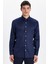 Erkek Slim Fit Non-Iron Pamuklu Doğa Dostu Ekoteks Belgeli Ütü Gerektirmez lacivert Gömlek 2