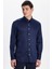 Erkek Slim Fit Non-Iron Pamuklu Doğa Dostu Ekoteks Belgeli Ütü Gerektirmez lacivert Gömlek 5