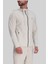 Marka Logo Detaylı Regular Fit Erkek Sweatshirt Krem 4