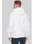 Regular Fit Kapüşonlu Erkek Sweatshirt Beyaz 3