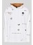 Erkek Soodyart Regular Fit Baskılı Kapüşonlu Sweatshirt Beyaz 5