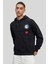 Kapüşonlu Erkek Sweatshirt Siyah 1