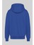 Erkek Pamuklu Kapüşonlu Sweatshirt Mavi 2