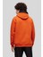 Regular Fit Kapüşonlu Erkek Sweatshirt Turuncu 2