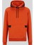 Regular Fit Kapüşonlu Erkek Sweatshirt Turuncu 5