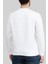 Erkek Bisiklet Yaka Sweatshirt Beyaz 3