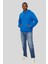 Regular Fit Kapüşonlu Erkek Sweatshirt Mavi 1
