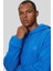 Regular Fit Kapüşonlu Erkek Sweatshirt Mavi 2