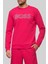 Bisiklet Yaka Logolu Erkek Sweatshirt Kırmızı 3