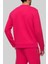 Bisiklet Yaka Logolu Erkek Sweatshirt Kırmızı 4