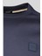 Relaxed Fit Uzun Kollu Logolu Erkek Sweatshirt Lacivert 3