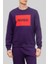 Regular Fit Bisiklet Yaka Erkek Sweatshirt Lacivert 1