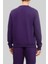 Regular Fit Bisiklet Yaka Erkek Sweatshirt Lacivert 4