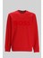 Erkek Bisiklet Yaka Sweatshirt Kırmızı 1
