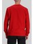 Erkek Bisiklet Yaka Sweatshirt Kırmızı 3