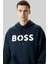 Regular Fit Kapüşonlu Erkek Sweatshirt Mavi 3
