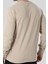 Regular Fit Bisiklet Yaka Erkek Sweatshirt Bej 3