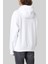 Erkek Pamuklu Kapüşonlu Sweatshirt Beyaz 2