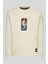 Erkek Regular Fit Nba Windmill Sweatshirt Krem 5