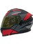 912 Kask C1 Kırmızı Çene Açılır 2