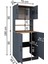 Çamaşır-Kurutma Makinesi Dolabı Kapaklı Banyo Dolabı 3