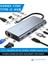11 In 1 Type-C To USB Hub Port Uyumlu Adaptör Hdmı 4x USB Lan VGA Sd Card Çevirici Çoklayıcı 1