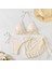Üç Parçalı Gazlı Etek Mayo Bikini Halter Mayo (Yurt Dışından) 3