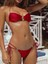Düz Renkli Bağlantı Split Takım Mayo Kadın Bikini Mayo (Yurt Dışından) 3