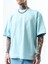 Erkek Destroy Baskılı Oversize T-Shirt Bebe Mavi 4