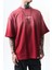 Erkek Unfuckwithable Baskılı Oversize T-Shirt Bordo 4