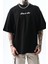 Erkek Destroy Baskılı Oversize T-Shirt Siyah 4