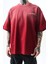 Erkek Pegasus Baskılı Oversize T-Shirt Bordo 4