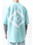 Erkek Memory Baskılı Oversize T-Shirt Bebe Mavi 5