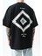 Erkek Memory Baskılı Oversize T-Shirt Siyah 5