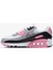 Air Max 90 Leather White Sneaker Deri Kadın Günlük Spor Ayakkabı Beyaz 2
