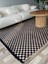 Yıkanabilir Dama Desenli Kaymaz Tabanlı Dokuma Kilim 1