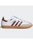 Samba Leather Sneaker Unisex Hakiki Deri Günlük Spor Ayakkabı Beyaz Bordo 1