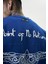 Erkek Return Nakışlı Oversize T-Shirt Saks 5