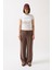 Baskılı Likralı Crop Beyaz T-Shirt 2