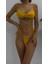Mujer Düz Bikini - Sarı 3