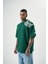 Erkek Minimalism Series Nakışlı Oversize T-Shirt Nefti 2