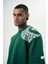 Erkek Minimalism Series Nakışlı Oversize T-Shirt Nefti 4