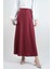 Bayan Çan Etek Ful Taş Detaylı Saten Etek Bordo 1