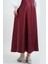 Bayan Çan Etek Ful Taş Detaylı Saten Etek Bordo 3