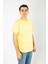 Kesik Etiket Za** Bisiklet Yaka T-Shırt Sarı 1