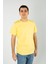 Kesik Etiket Za** Bisiklet Yaka T-Shırt Sarı 2