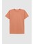 Slim Fit Tarçın Bisiklet Yaka Pamuklu Nefes Alabilen T-Shirt 1