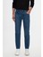 Ds Damat Comfort Fit Mavi Düz Jean Kot Beş Cepli Likralı Yıkamalı Denim Pantolon 1