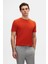 Slim Fit Kiremit Bisiklet Yaka Pamuklu Nefes Alabilen T-Shirt 1