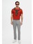 Slim Fit Kiremit Bisiklet Yaka Pamuklu Nefes Alabilen T-Shirt 4